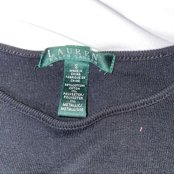 LAUREN RALPH LAUREN 3/4 Sleeve Dress Size Small (S) - MSRP $110 black/white - Picture 6 of 12